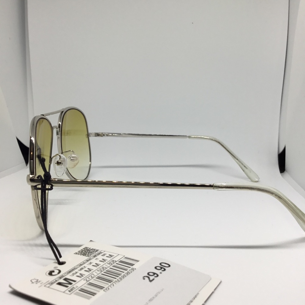 ZARA Unisex Yellow Lense Sunglasses - Picture 4 of 7